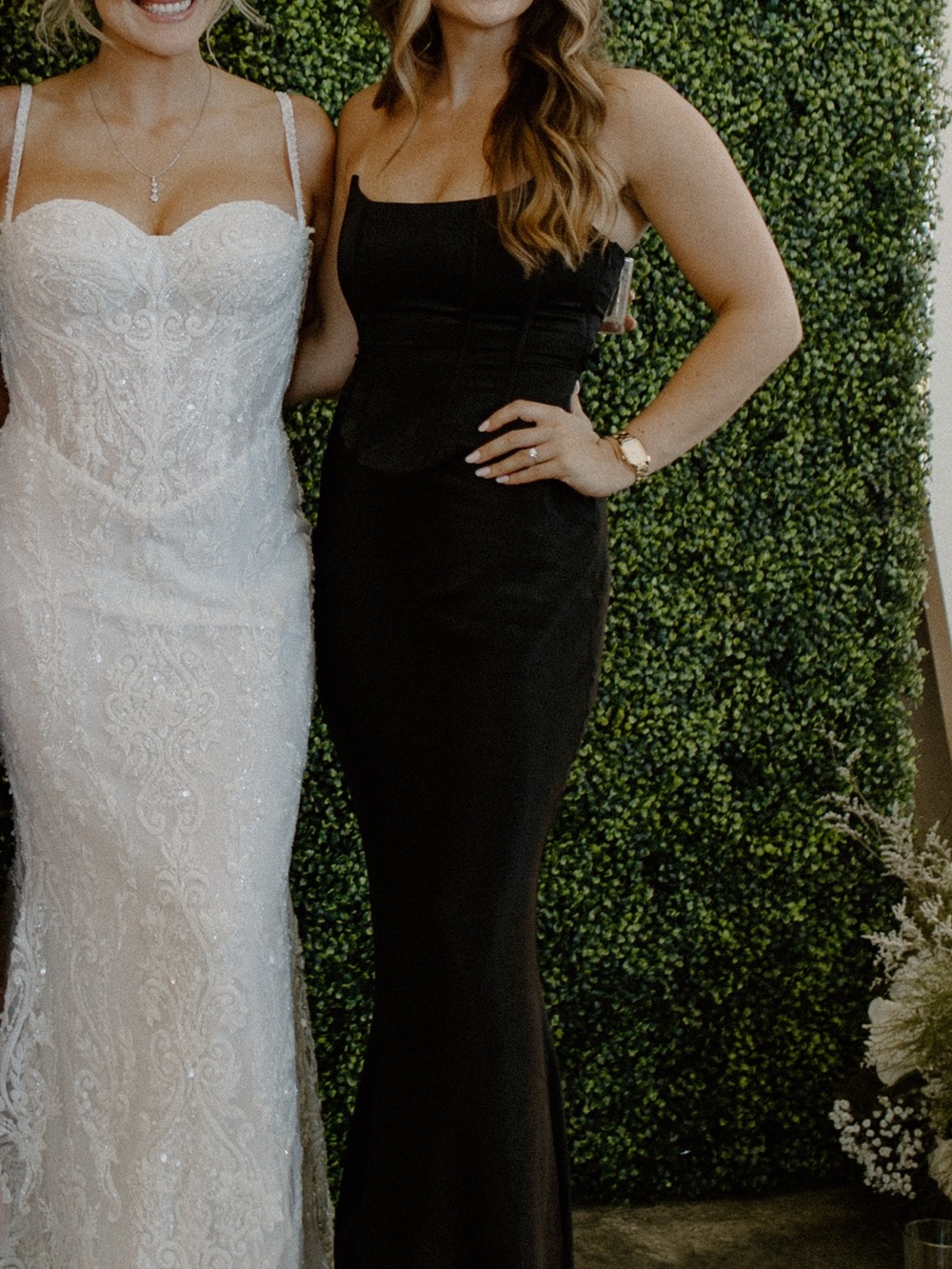 Meshki Black Strapless Evening Dress - Classic Formal Gown